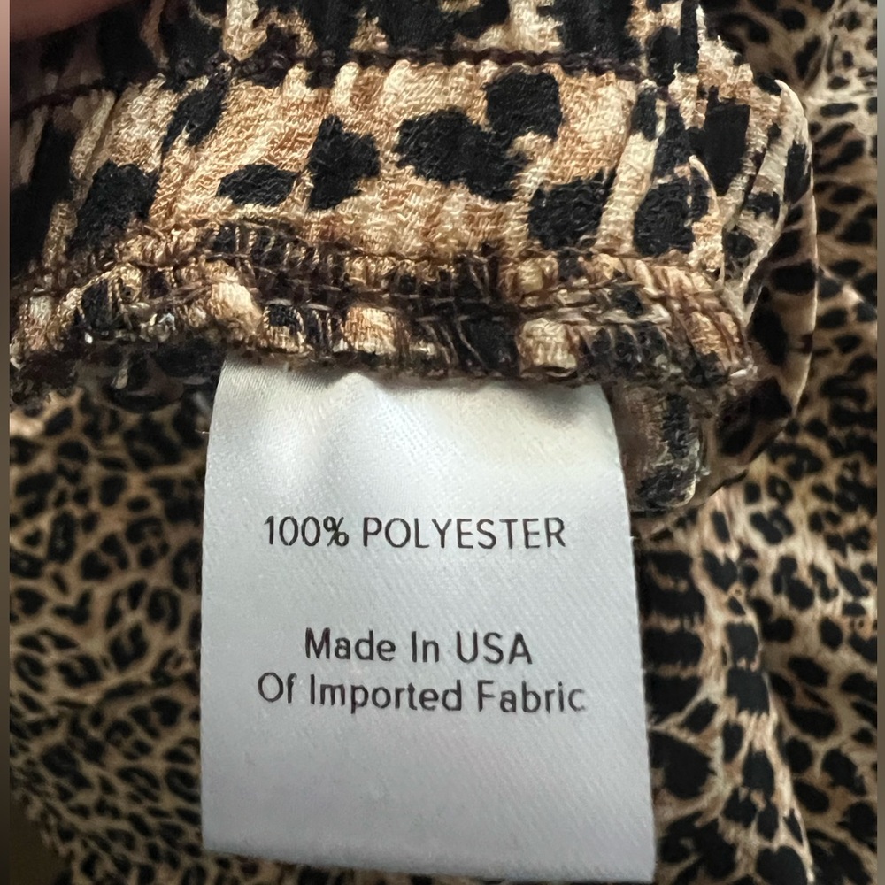 Evereve Peyton Jensen Whitney Pant, animal print, NWT, L - Picture 8 of 11